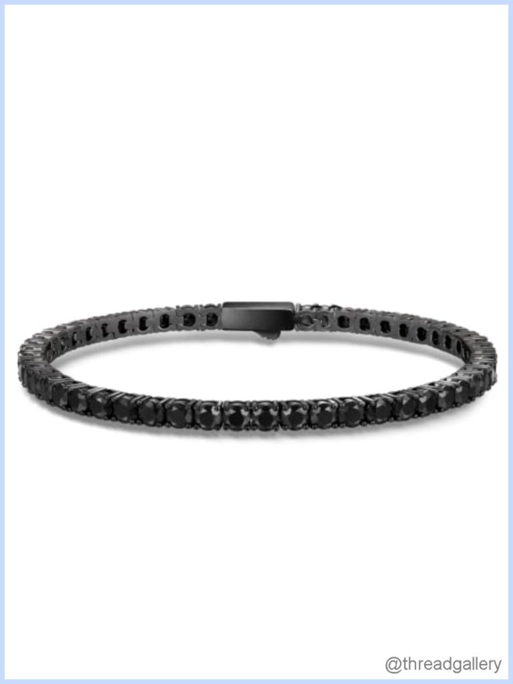 5A Cubic Zirconia Tennis Bracelet 3mm 7.5in 14k Gold Plated Iced Out